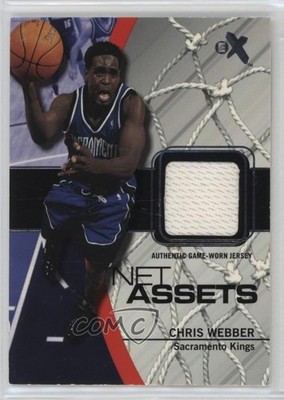 2003-04 E-X Net Assets Game Used Chris Webber #CW-NAJ HOF 2u3