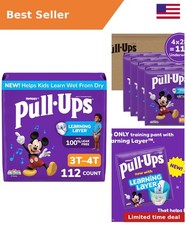 Pull-Ups Boys' Potty Training Pants, Size 3T-4T, 112 Count