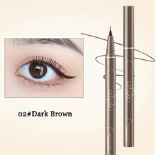 ZYXUAQIR Ultra Thin Liquid Eyeliner Pen Black Brown Waterproof Lasting