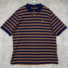 Vintage Polo Ralph lauren Golf Polo Shirt Men's Size XL Blue Red Yellow Stripe