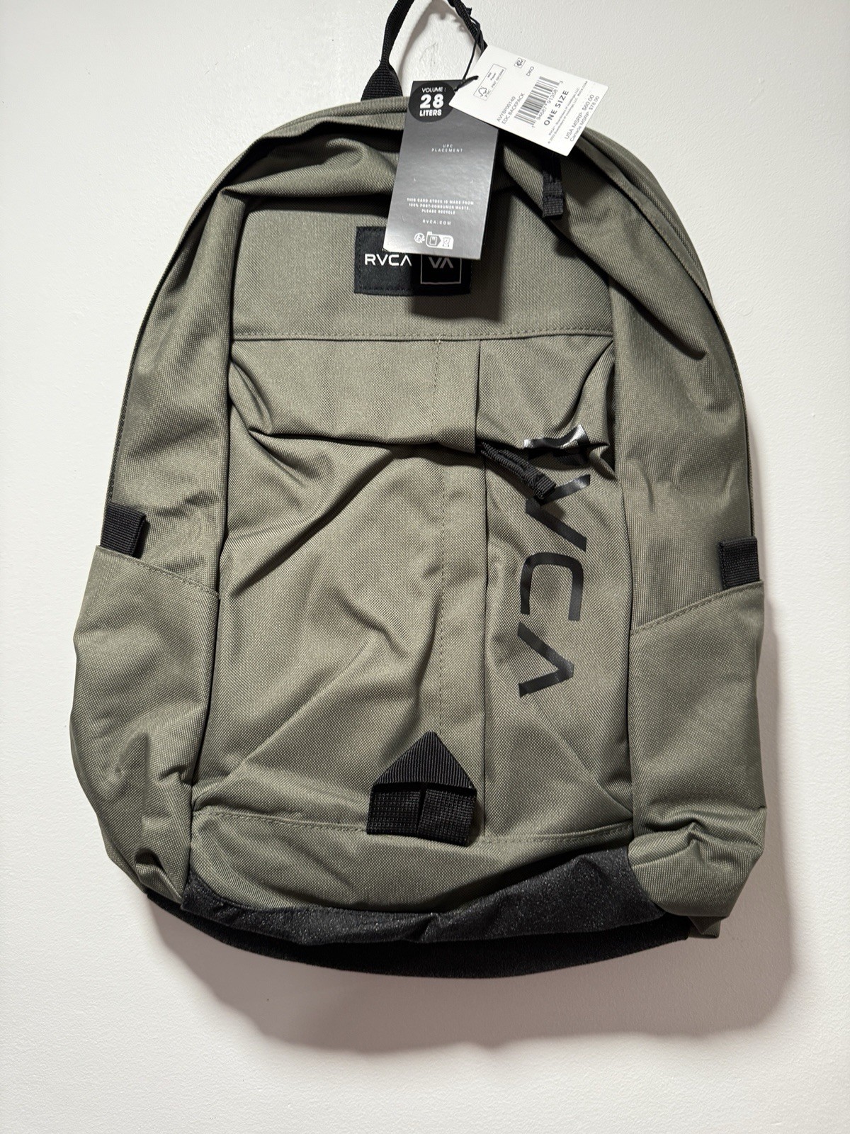 28l Olive Green Nwt Va Logo School Travel Laptop Bag