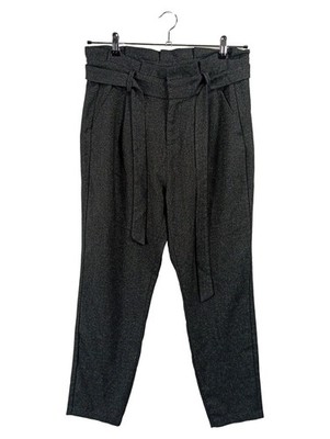 Vero Moda Stoffhose Gr. 40 Bindegürtel Dunkelgrau