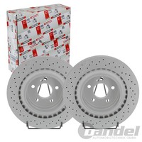 2X Ferodo 330Mm Bremsscheiben BelÜFtet Hinten Passend FüR Mercedes C-KLASSE CLK