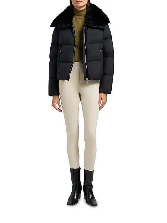 Moose Knuckles Belle Dune Short Down Black Puffer Jacket -NWT- Size XS/S image 2