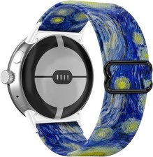Stretchy Nylon Strap Compatible with Google Pixel Watch 41mm Adjustable