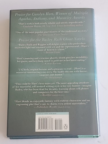 Bailey Ruth Ghost Times Two Book Carolyn Hart Mystery Novel SIGNED 1st Like New - Picture 2 of 8
