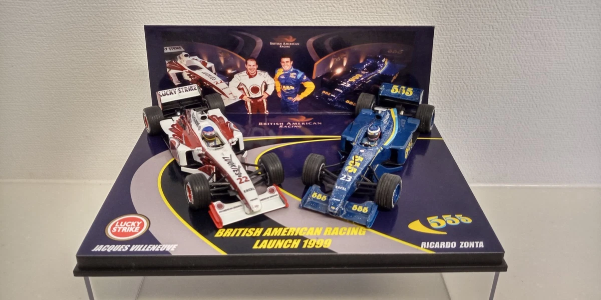 Minichamps 1:18 BAR 01 1999 – F1 Essai Jacques Villeneuve, édition Limitée NEUF