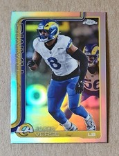 2025 Topps Chrome - Jared Verse Silver Refractor #173 Los Angeles Rams