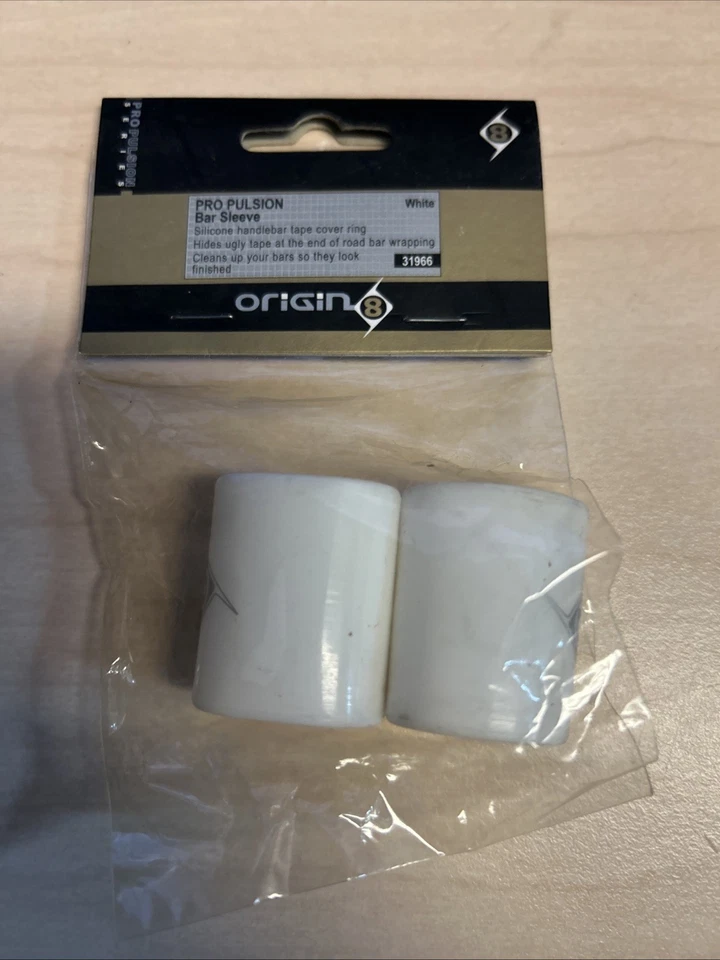 Origin8 Pro Pulsion Bar Sleeve White Silicone Cover for Handlebar Tape End - Image 2 of 4