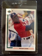 1991 Upper Deck Michael Jordan Rookie Card #SP1 PSA 6 EX-MT White Sox GOAT RC. rookie card picture
