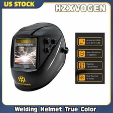 Welding Helmet True Color Auto Darkening Welder Mask Solar Battery Large View