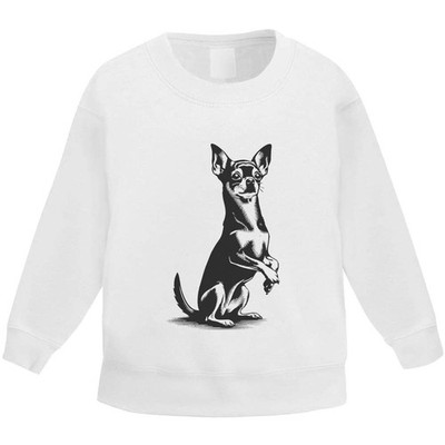 ''Süßer Chihuahua Sitting Up'' Kinder Sweatshirt / Pullover / Pulli (KW061638)