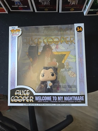Funko Pop! Album Cover with Case: Alice Cooper Welcome to My Nightmare #34