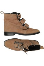 Topshop Stiefelette Damen Ankle Boots Booties Gr. EU 38 Braun #c52r02p