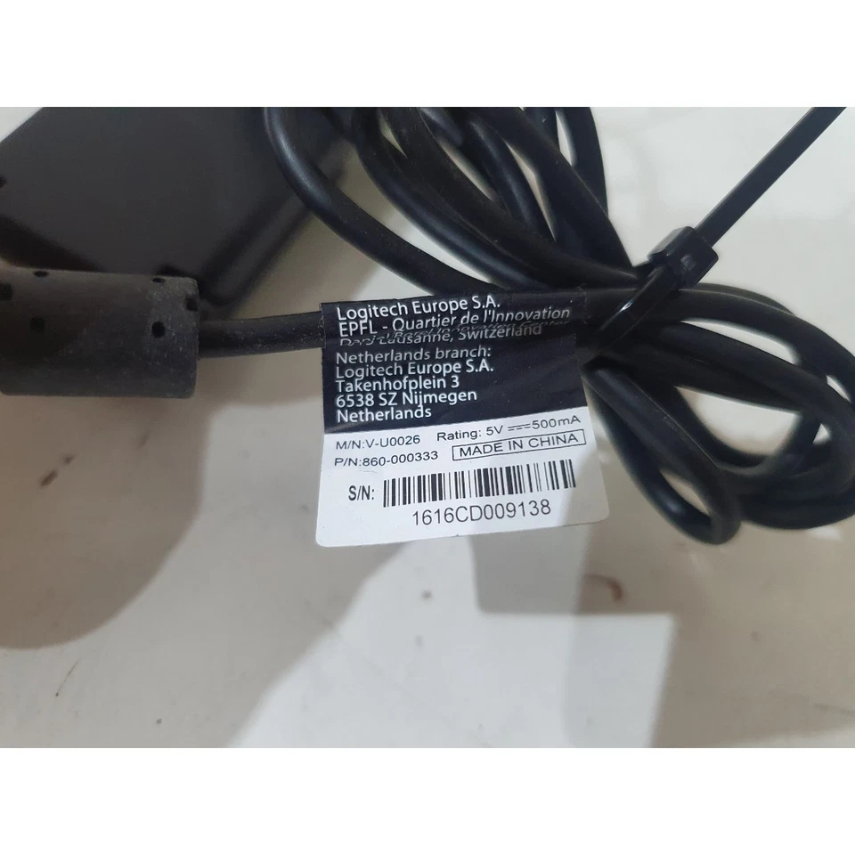 Logitech V-U0026 860-000333 WebCam Black Wired USB Built-in Mic Universal Clip - Image 4 of 4