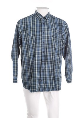 Eagle No 7 kariertes Hemd XL blau