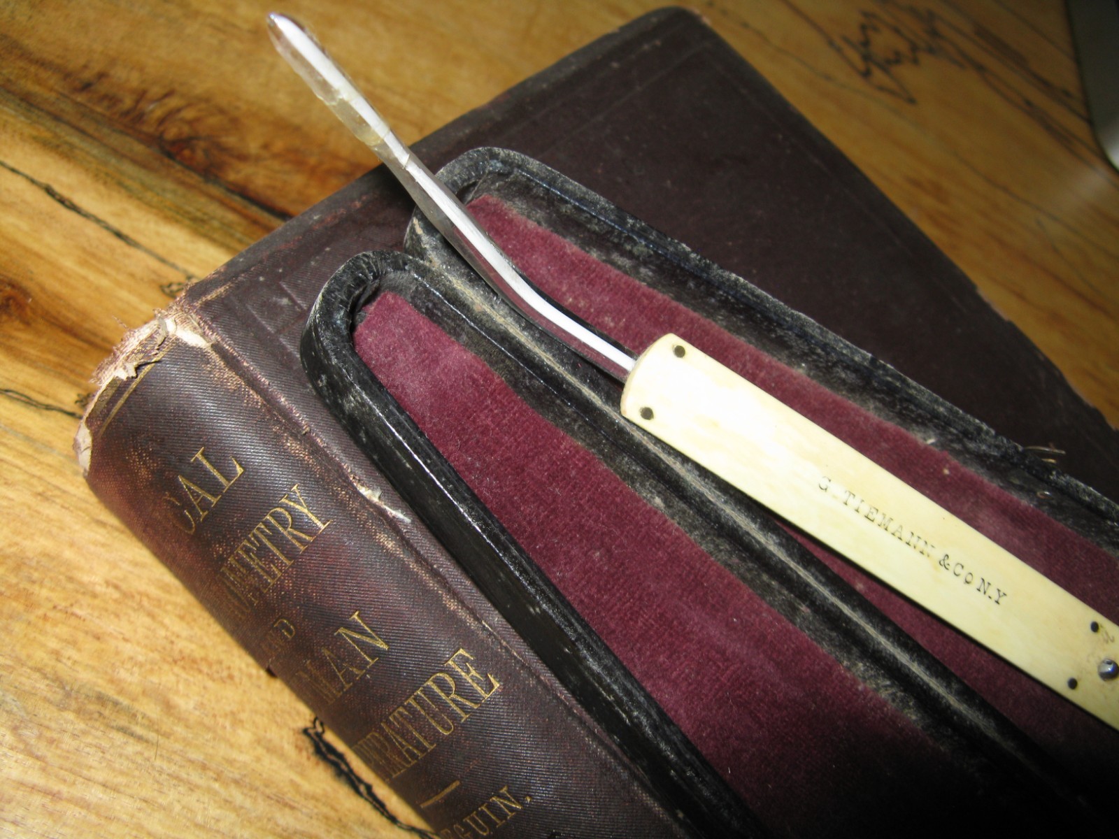 Civil War Era Thermometer, Tiemann,Cased