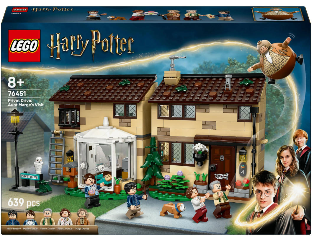 prestige4456 LEGO 76451 Harry Potter Privet Drive: Aunt Marge's Visit 639 pcs