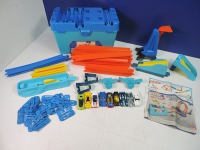 komplettes HOTWHEELS TRACK BUILDER SYSTEM Loop Box PLAYSET Auto Spielzeug 1/64 + EXTRAS