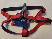 MEDIUM Champion Pet Dog Harness Red With ID Tag Emblem Adjustable Reinforced 