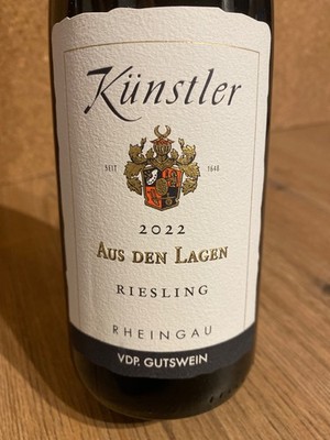 VDP Künstler  Aus den Lagen  Riesling Rheingau 750 ml 13,5%
