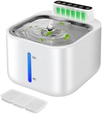 Stainless Steel Cat Water Fountain Pet Drinking Fountain Dispenser for Cats NEW