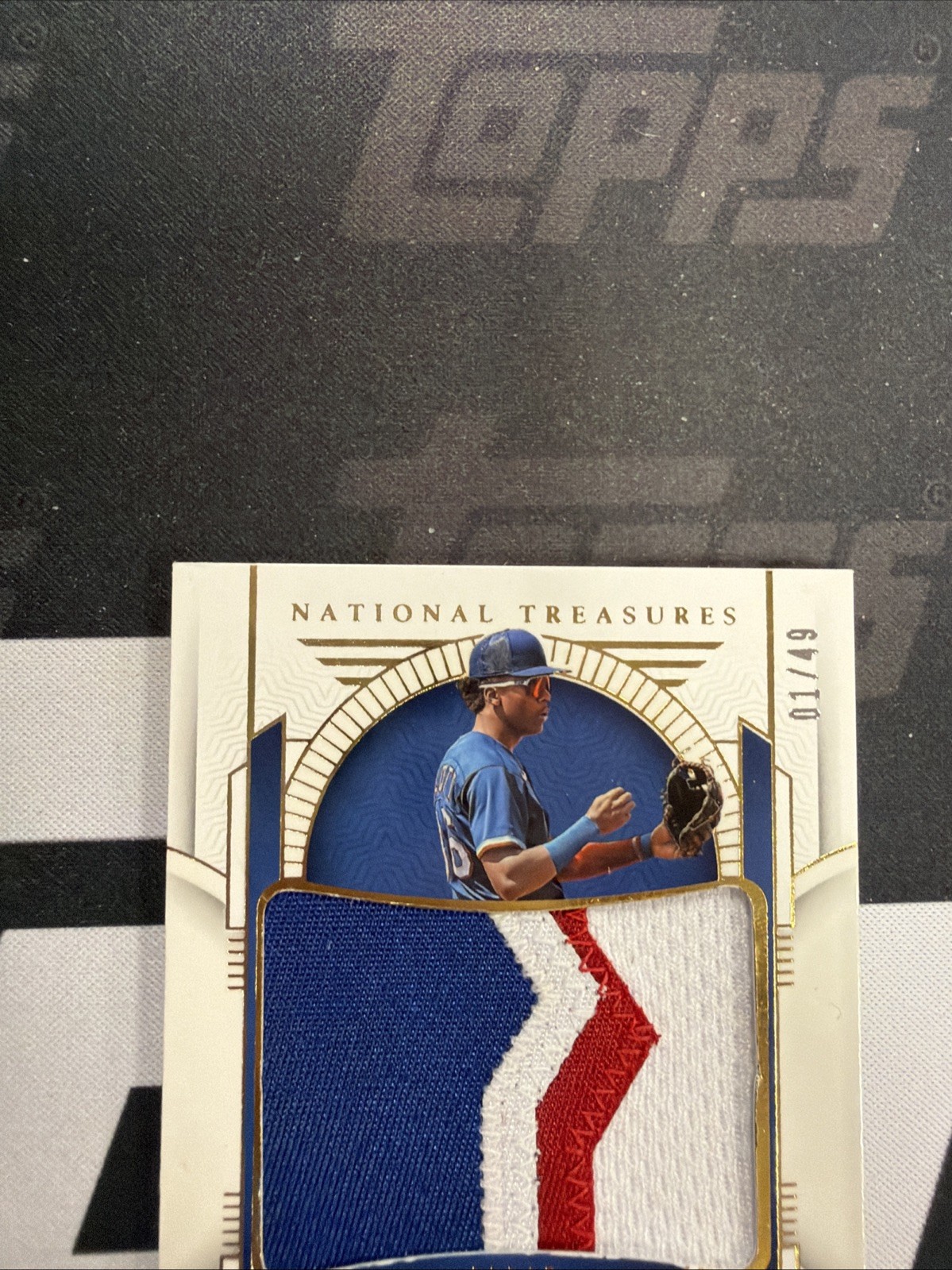 2024 Panini National Treasures Baseball Sebastian Walcott Patch Auto /49 view 3