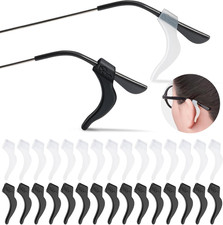 20 Pairs Glasses Ear Clip Anti-Slip Silicone Glass Holder, Sunglasses Presbyopia