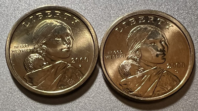 2000 P & D SACAGAWEA NATIVE AMERICAN DOLLARS CHOICE BU