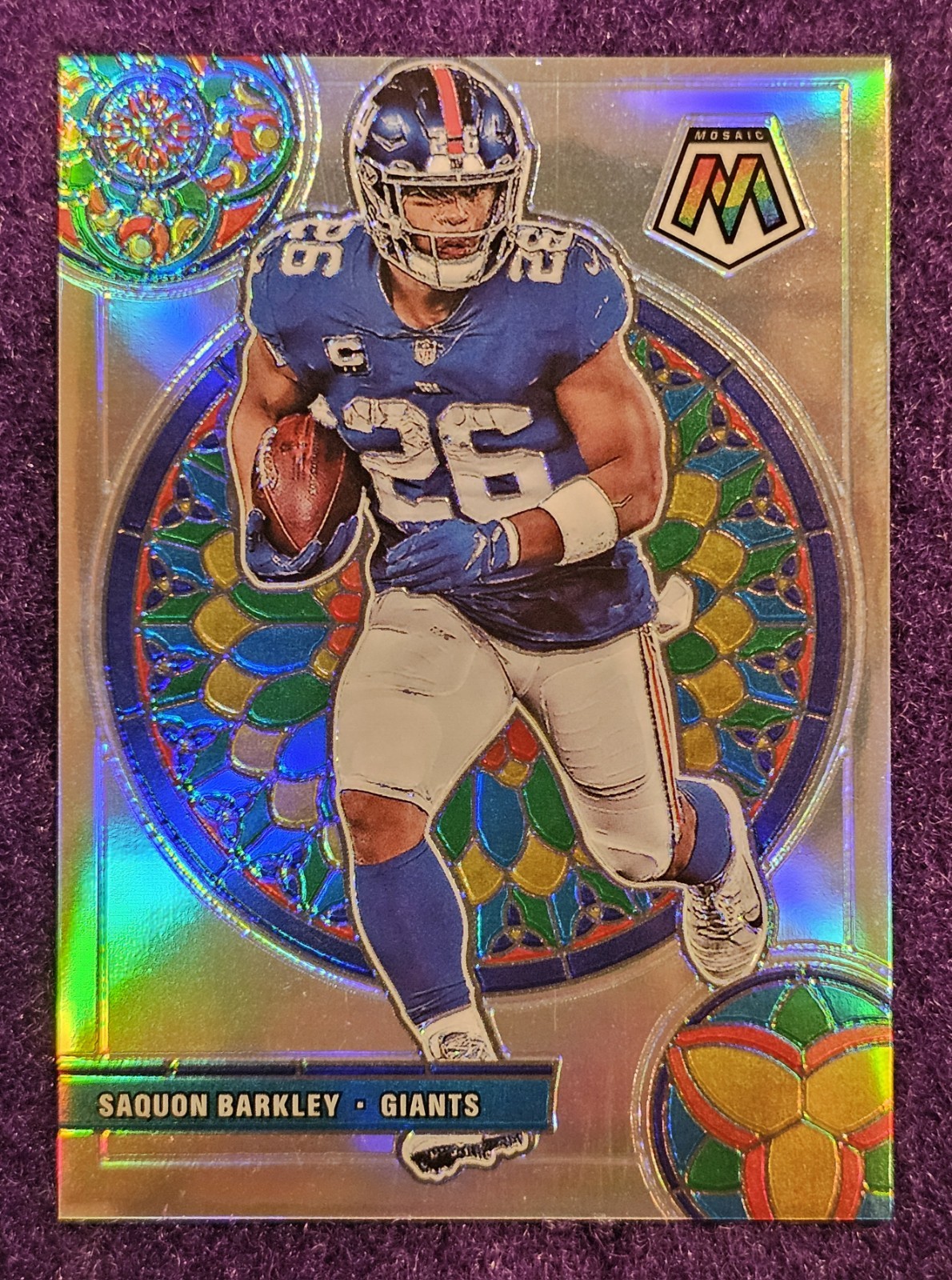 2021 Mosaic Football - Saquon Barkley - Stained Glass - #GM-14