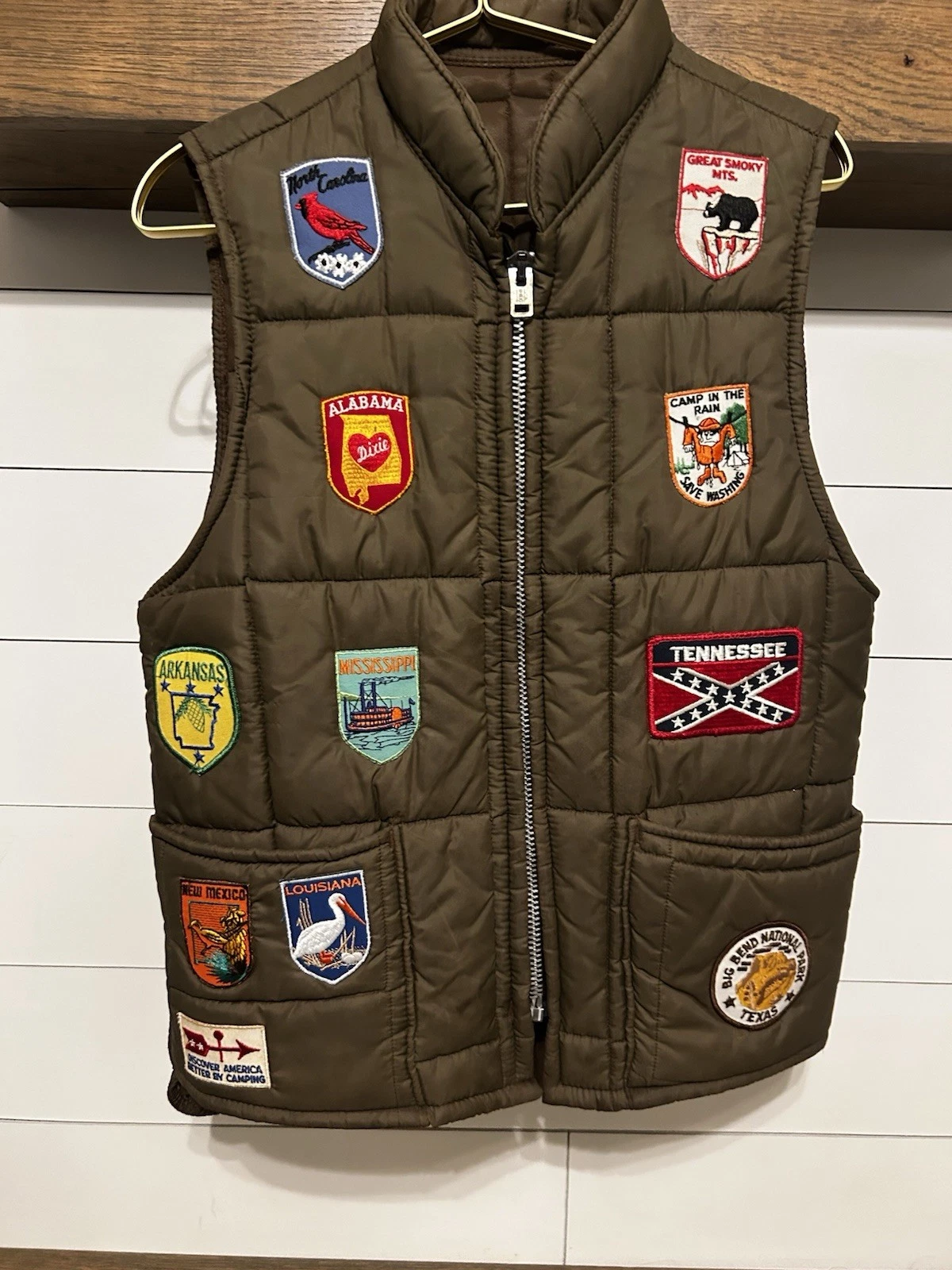 Vintage Adult Small Hiking Vest Puffer