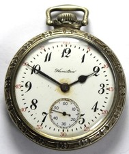 1912 Hamilton 992 16s 21j RAILROAD Gold Filled Pocket Watch - Parts/Repair
