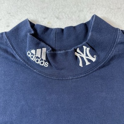 New York Yankees Mock Neck Turtleneck Adidas MLB Official Vintage