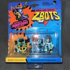 Vintage Galoob 65700 Bitebots Z Bots 3 Pack Grip Bullit, Telescon, Teethee 1994