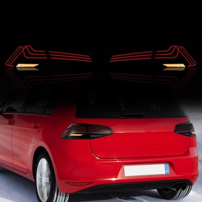 SMOKED LED Tail Lights For Volkswagen 2014-2016 Golf 7 MK7 Laser Stlye DRL