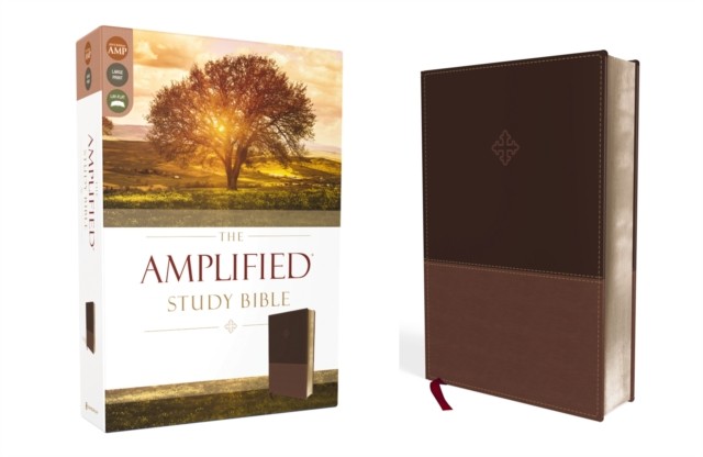 Amplified Study Bible, Imitation Leather, Brown, Hardback, 0 - Image 2