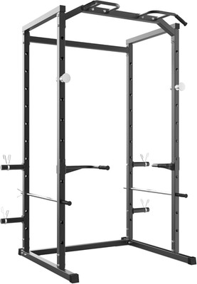 Heavy Duty Power Cage Squat Rack - 1100LB Capacity for Home Gym