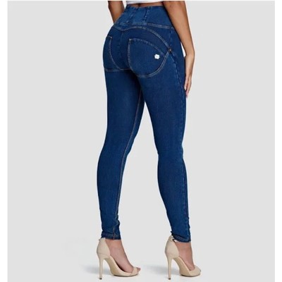 NWT Freddy WR.UP Denim Shaping Full Length Distressed Stretchy Size L