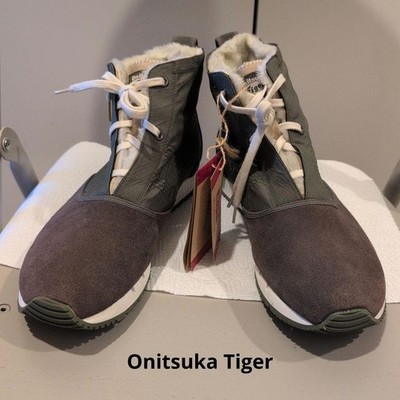 Onitsuka Tiger Sneakers Shoes Duck-footed Khaki Brown High cut Men's US9 NEW