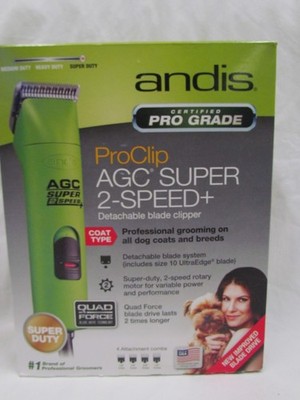 Andis AGC2 2-Speed Animal Pet Clipper 22585 Super Duty Pro Grade Sz 10 Blade