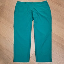 Wildfang The Empower Trouser Teal Green Straight Leg Pants WP4100 Womens 20W