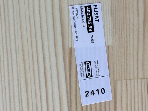 IKEA FLISAT Children’s Pine Wood Stool Four Legs 24x24x28cm NEW - Picture 8 of 10