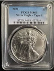 New Listing2021 $1 Type 1 American Silver Eagle PCGS MS69