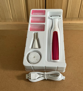 KUSHAE Women’s 3-in-1 Waterproof USB Rechargeable Foil Shaver White/Pink