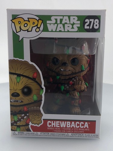 Funko POP! Star Wars Holiday Chewbacca with Lights #278 Vinyl Figur BESCHÄDIGTE BOX