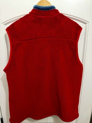 Patagonia VTG Men's R4 Polartec Deep Pile Vest Red Gorpcore Layers
