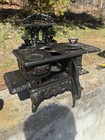 Cast Iron CRESCENT Vintage Antique Ornate Miniature Stove Decorative Collectible — photo 3
