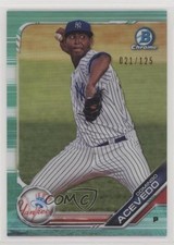 2019 Bowman Chrome Prospects Aqua Refractor 21/125 Domingo Acevedo #BCP-34 0c6