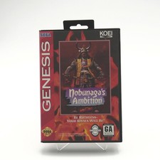 Nobunaga's Ambition - CIB w/ Poster - Very Good Cond - Tested - Genesis