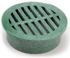 Round Grate, Green Foam Polyolefin, 4-In. - 13